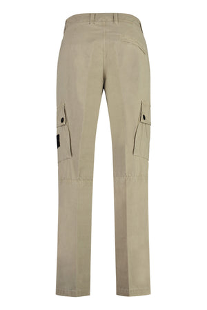 Stretch cotton cargo trousers-0